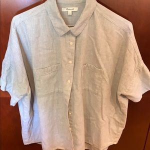 Madewell short sleeve flannel